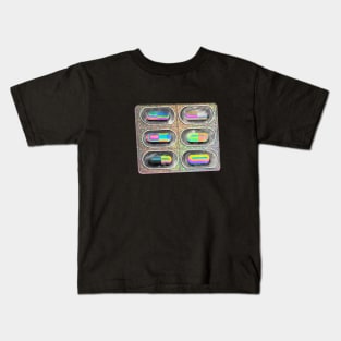 Rainbow Glitter Pills Kids T-Shirt